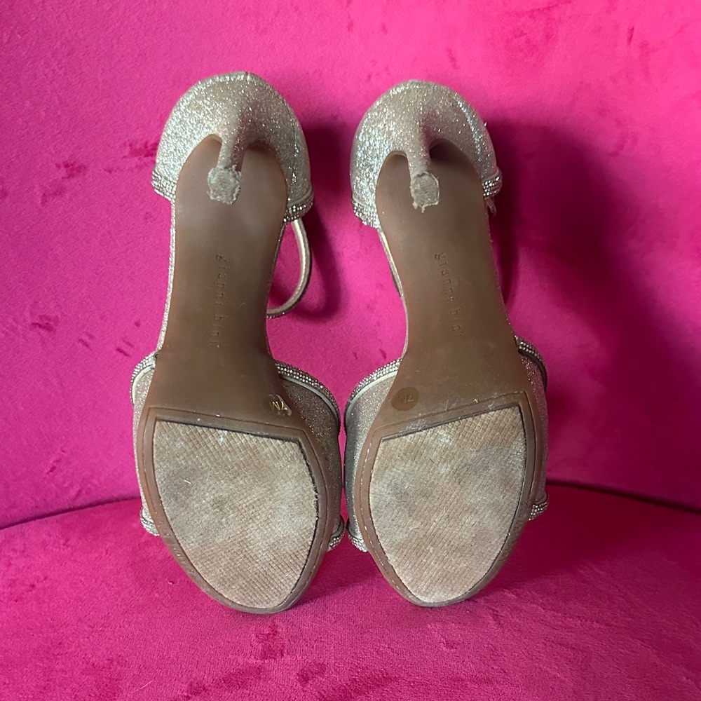 Gianni Bini Sparkling Gold Heels - Picture 5 of 5